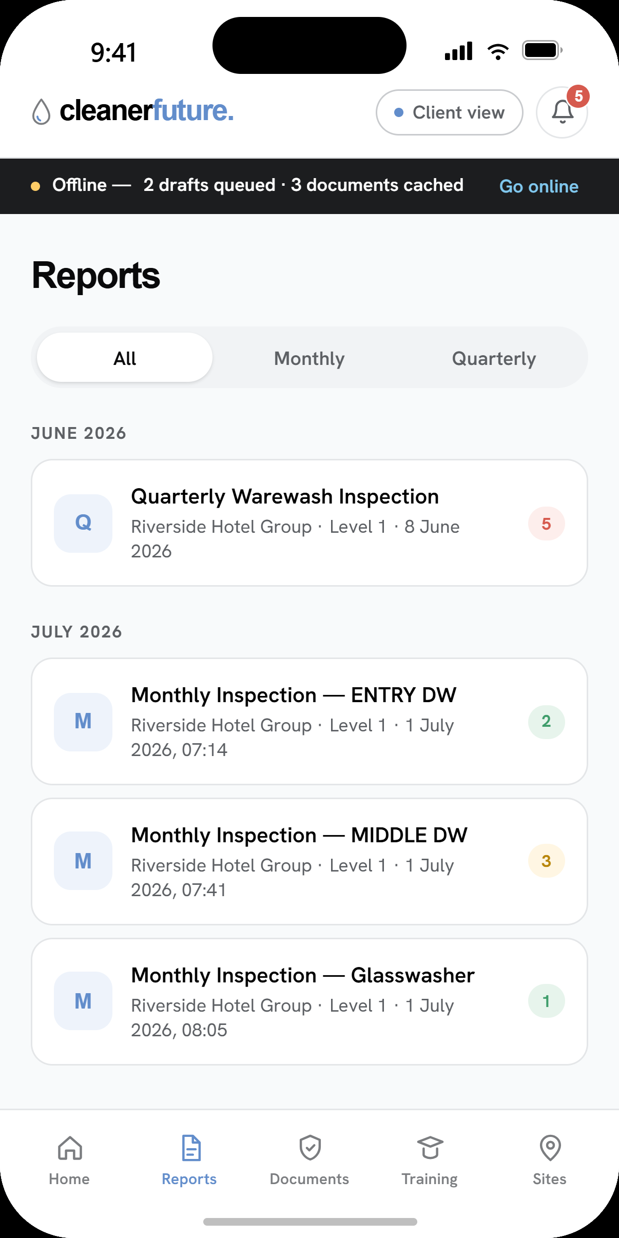 Cleaner Future app screen