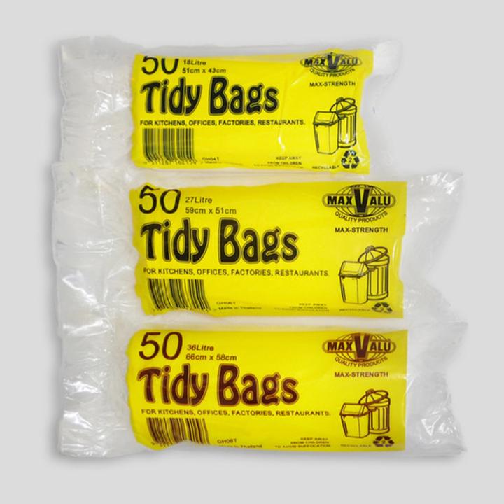Garbage Tidy Bags - Black