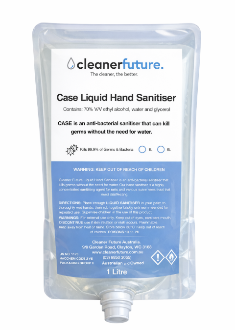 Case liquid hand sanitiser 1L bladder