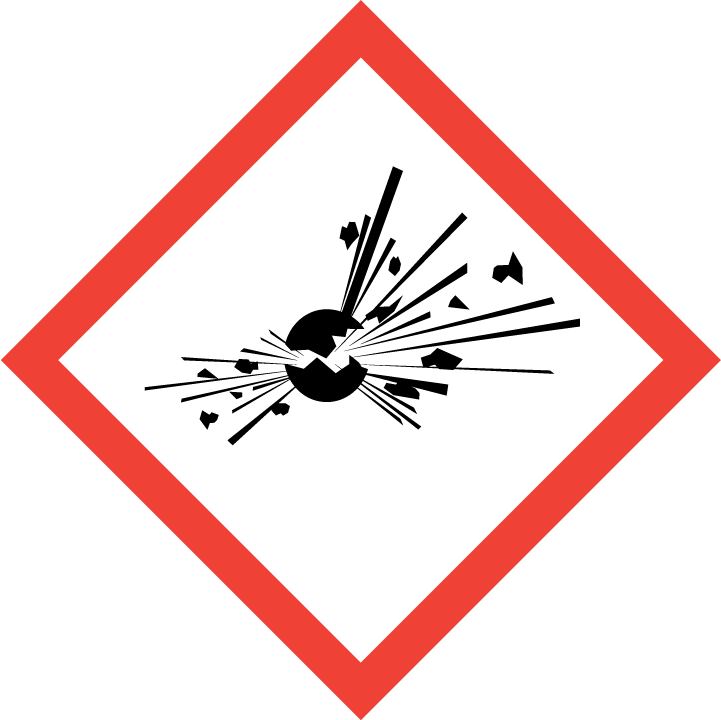 GHS01 exploding bomb pictogram