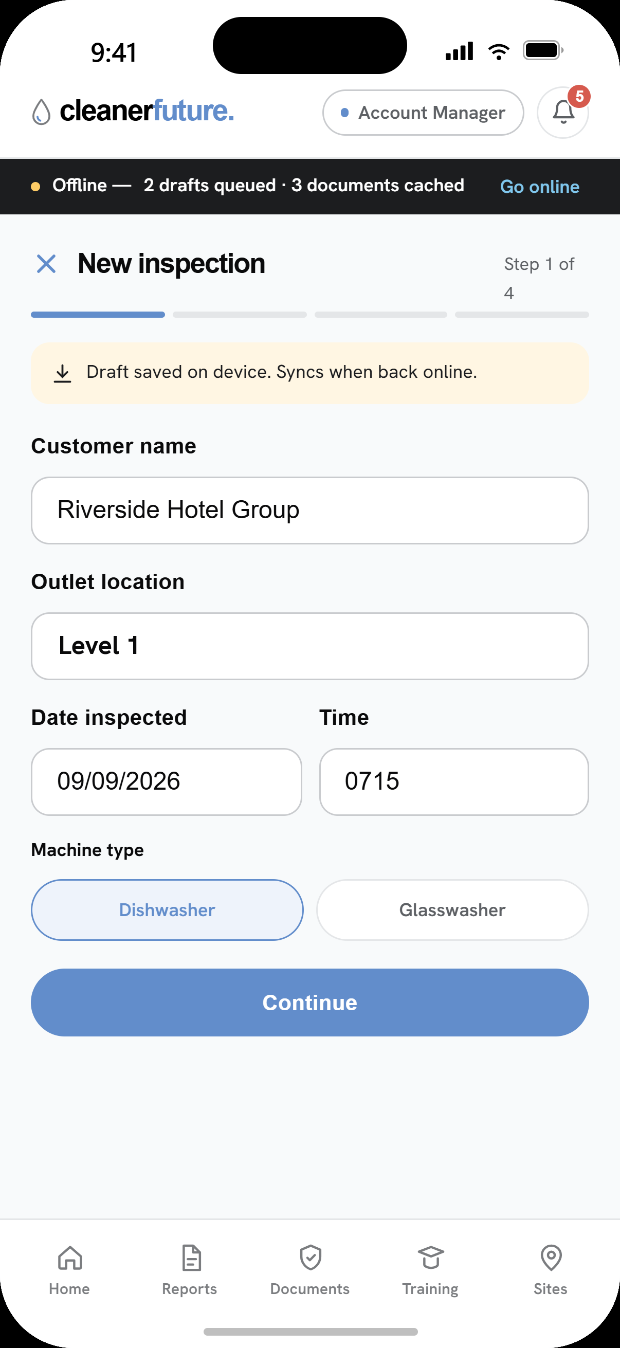 Cleaner Future app screen