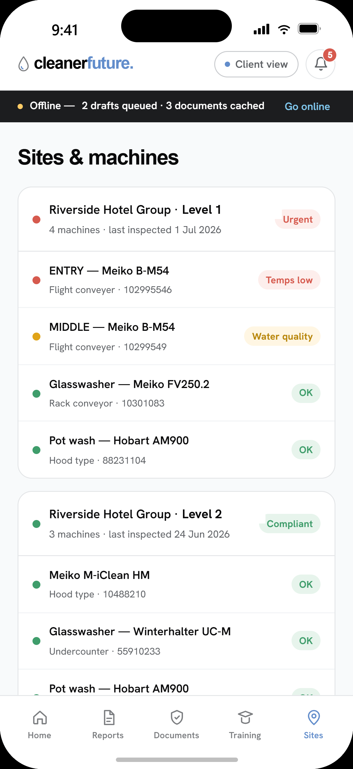 Cleaner Future app screen
