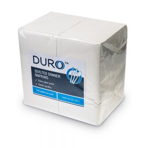 WQDEGT - Duro Quilted Dinner Napkin White